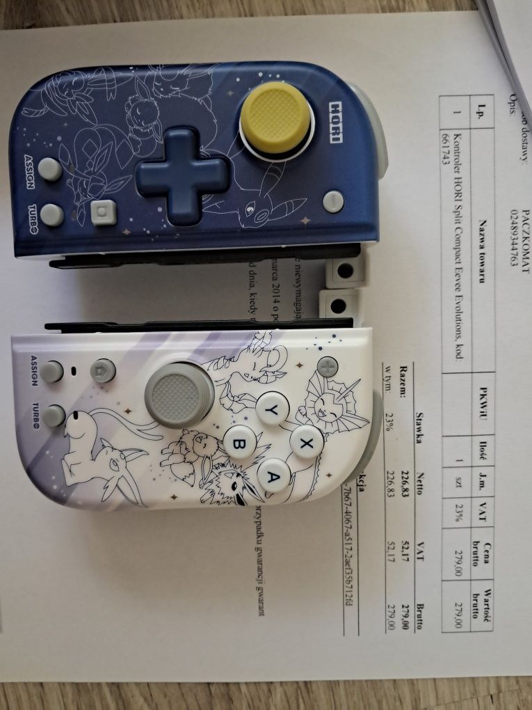 Kontroler HORI Split Compact Eevee Evolutions  Nowy