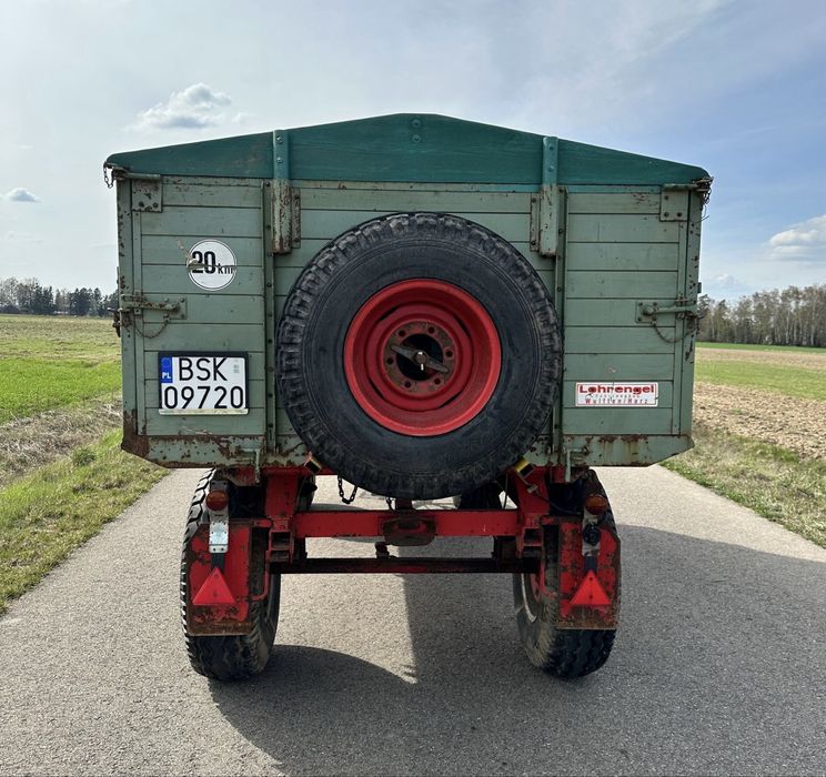Niemiecka przyczepa rolnicza wywrotka LOHRENGEL 8T ZAREJESTROWANA