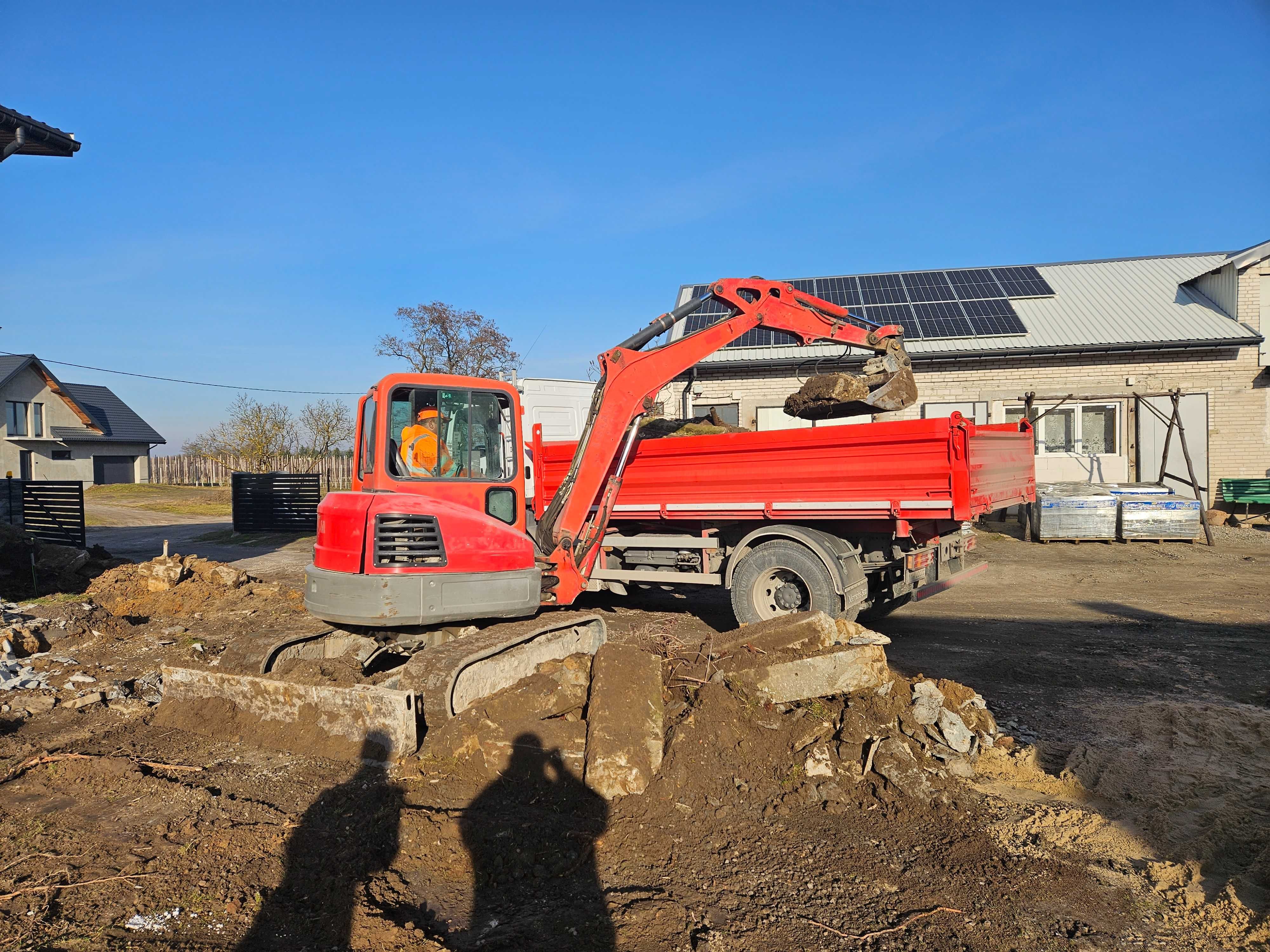 Wywóz gruzu gliny odpadów budowlanych wywrotki od 5 m3 do 35 m3