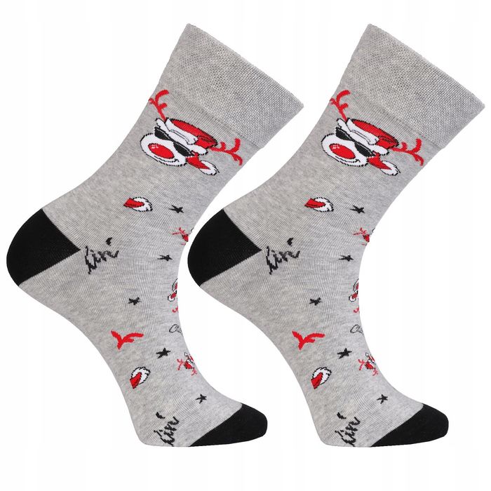 Moraj Skarpety Bawełniane Świąteczne 2-Pary Na Prezent 43-45