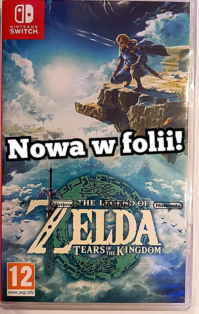 Gra Zelda Tears Kingdom Nintendo Switch /nowa w folii! Sklep Chorzów