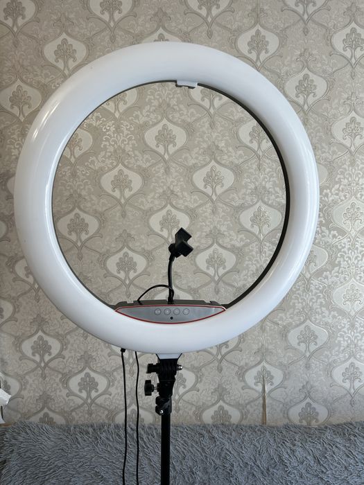 Лампа кільцева LED 56 см LJJ-22, 22 см + Пульт + штатив 2,1м