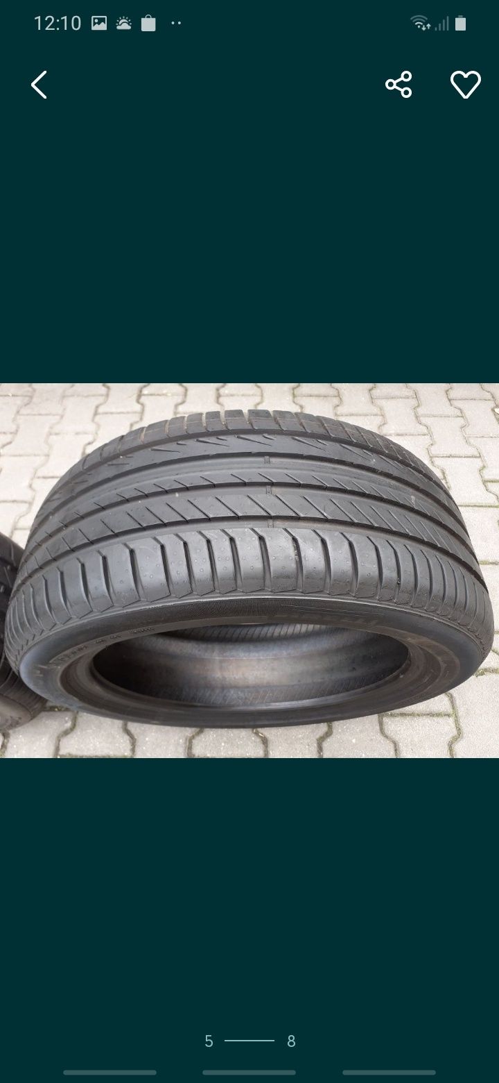 Opony Letnie Pirelli P7 235 45 r18,Rok2020,Widoczne Wypustki i farba..