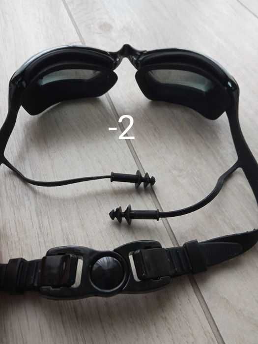 Okulary pływackie dla krótkowidza -2 dioptrii