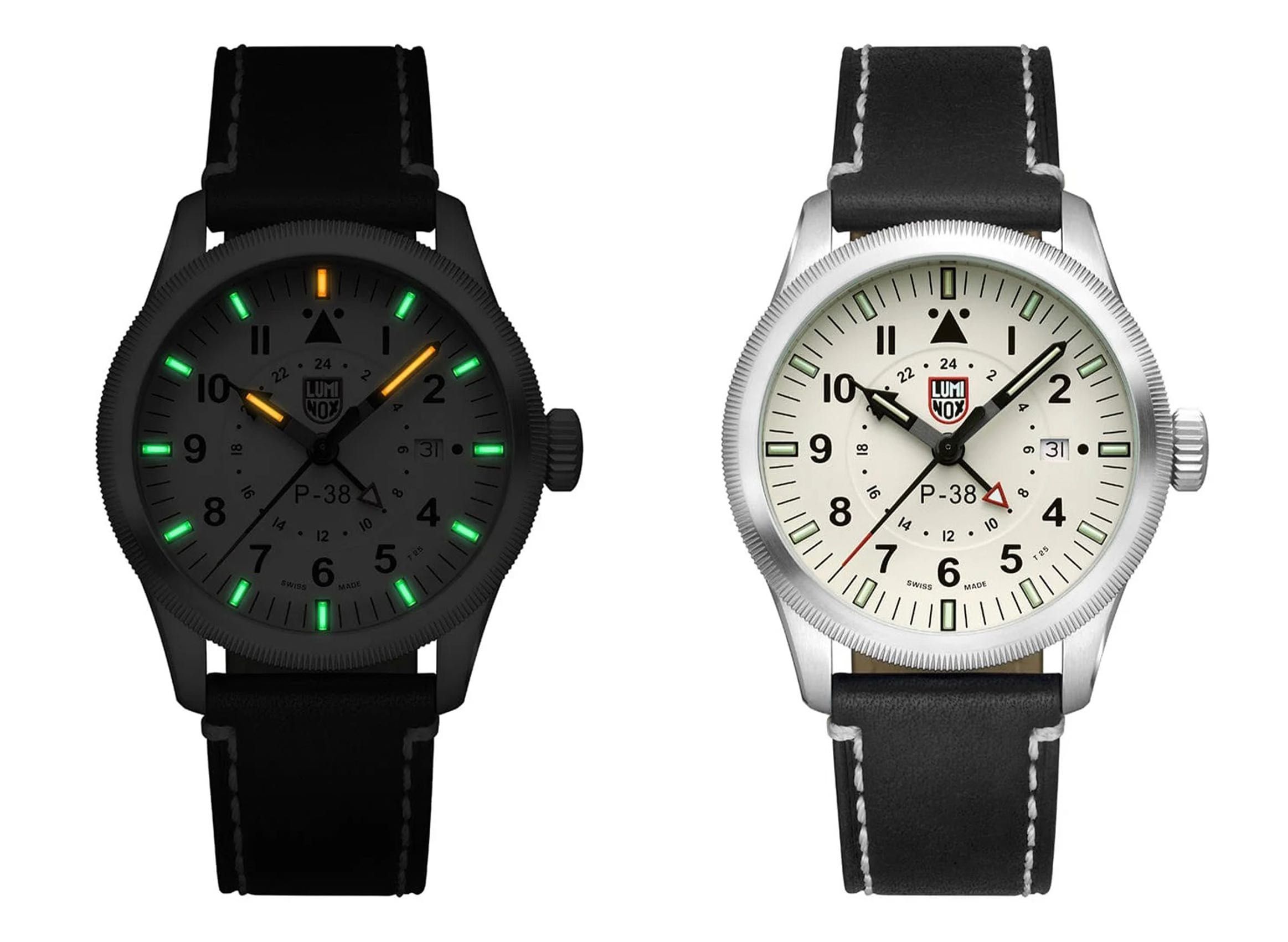 Годинник LUMINOX Air Pilot XA.9527 Lightning P-38 GMT 42 mm. 100 MT.