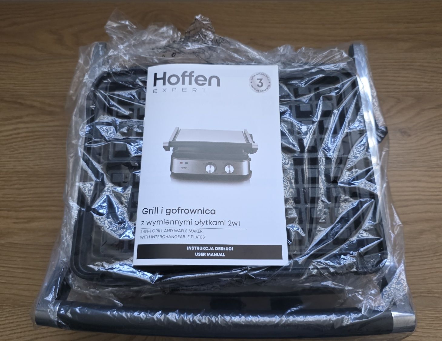 Grill i gofrownica z wymiennymi płytkami  2w1. Gwarancja.