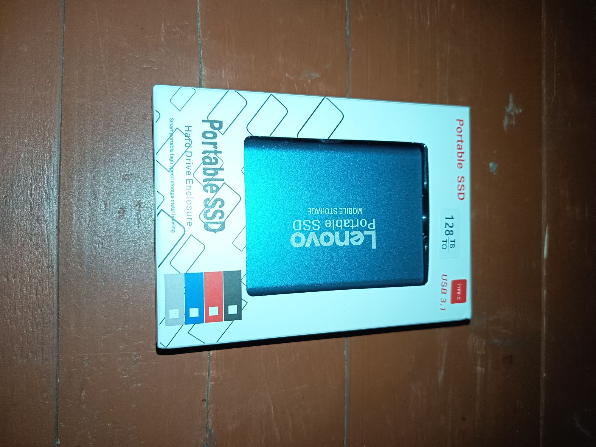 Zewnętrzny dysk SSD Lenovo 128TB USB 3.1 – przenośny