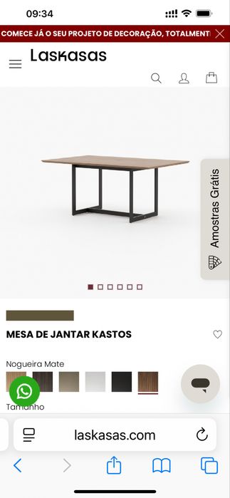 Mesa Jantar Kastos Laskasas + cadeiras