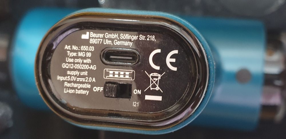 Масcажер Beurer MG 99, новый, включали пару раз