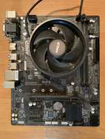 Комлект Gigabyte ga a320m s2h + athlon 200ge + кулер