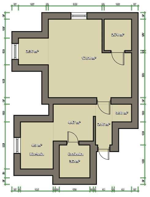 Komfortowe mieszkanie 40m², 1-pokojowe z osobną kuchnią, umeblowane