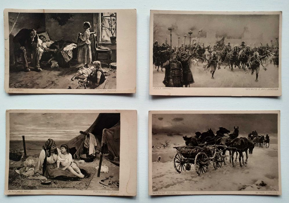 Stare Pocztówki. Malarstwo Polskie