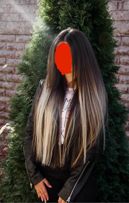 Натуральне словʼянське волосся для нарощування 62 см, 147 грам