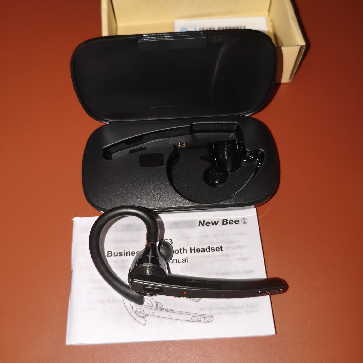 Bluetooth-гарнітура New Bee M53 з мікрофоном підвищеної чутливості