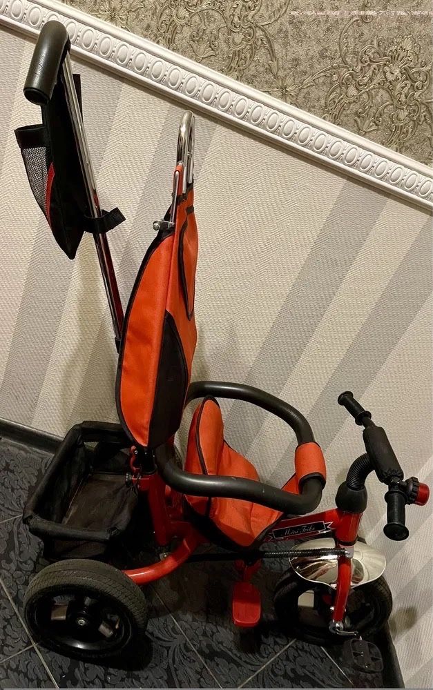 Велосипед 3-х колесный Mini Trike надув. красный
