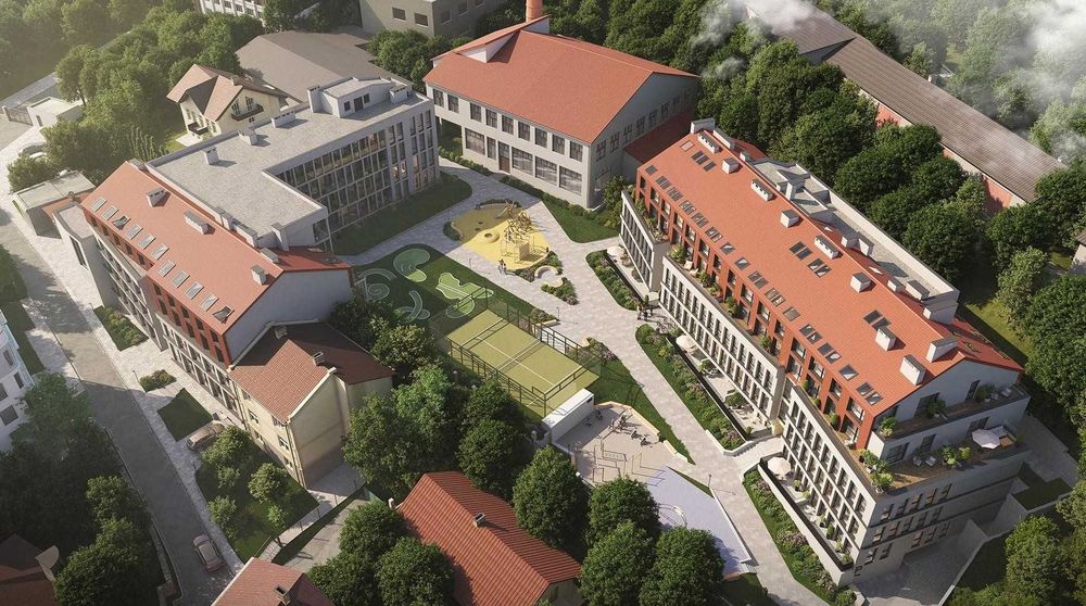 Апартаменти 58 м² у клубному будинку Hyde Park біля парку
