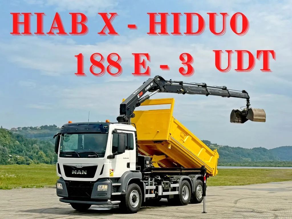 MAN TGS 26.400 *WYWROTKA 4,75m *HIAB X - HIDUO 188 E-3/PILOT *6x4 *STAN BDB