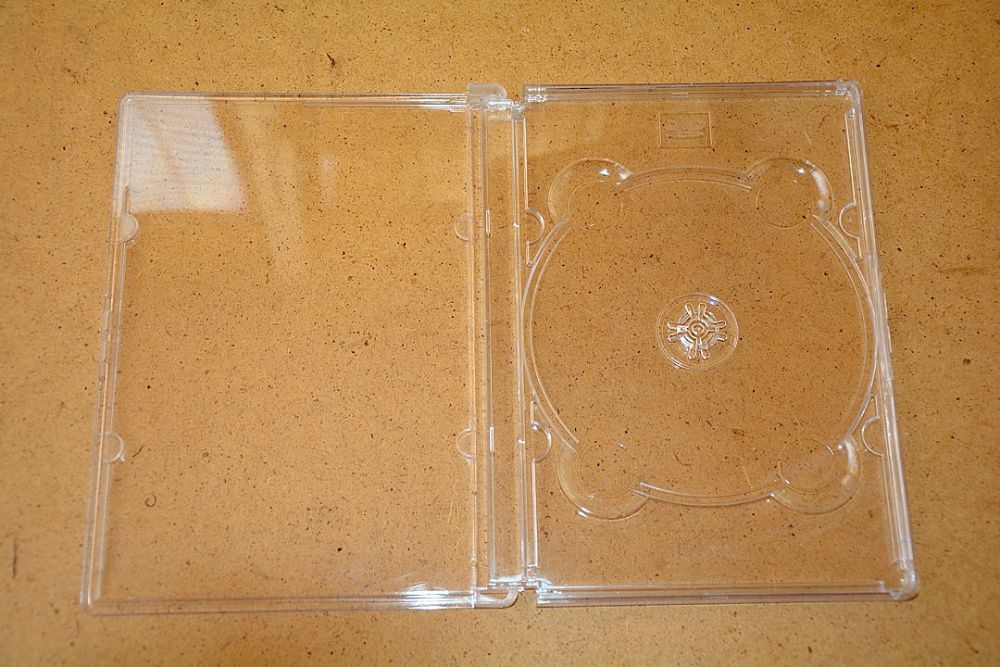 ДВД коробка на 1 диск, глянцевый, прозрачный пластик