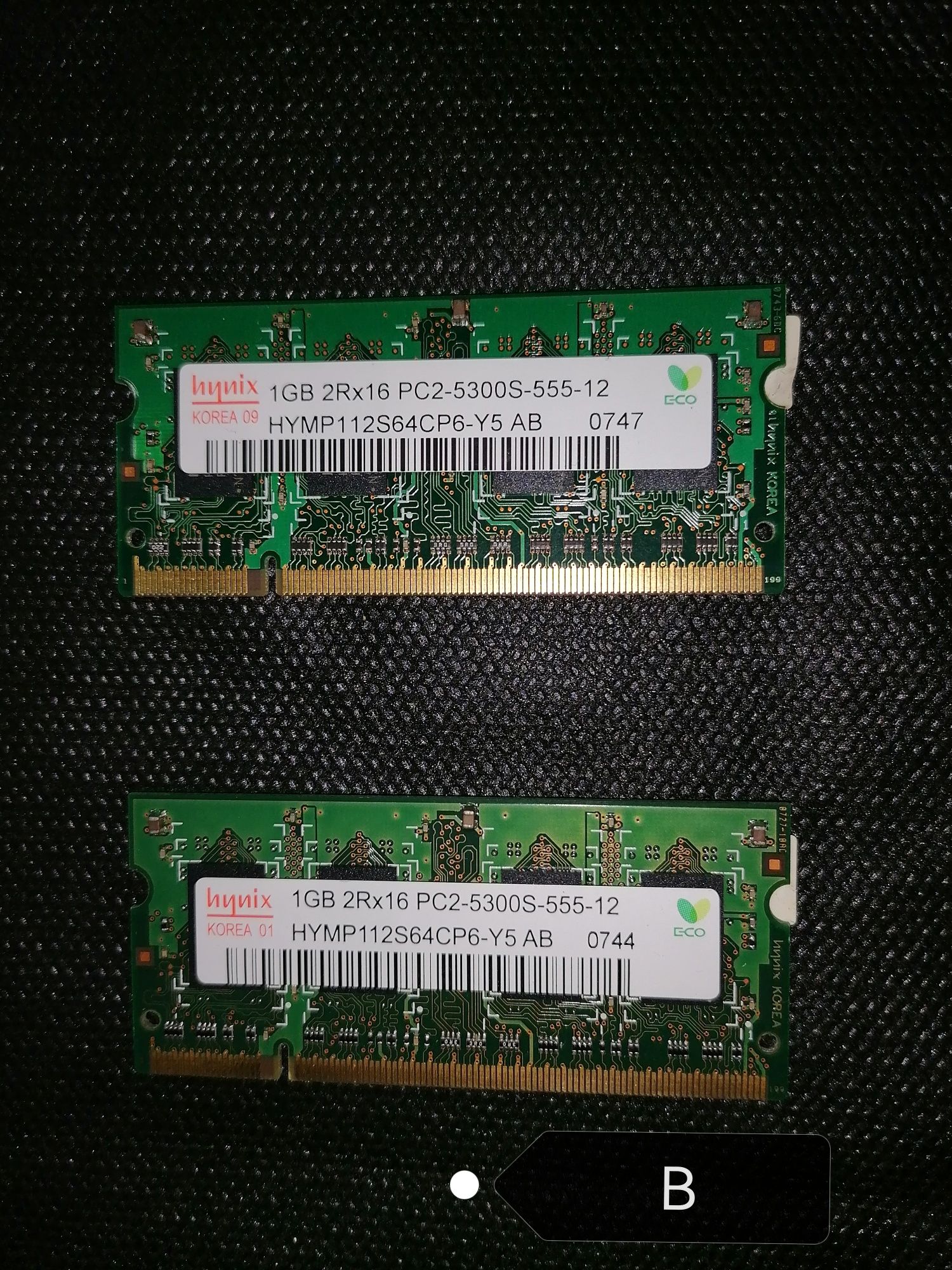 Memórias portátil DDR 2GB