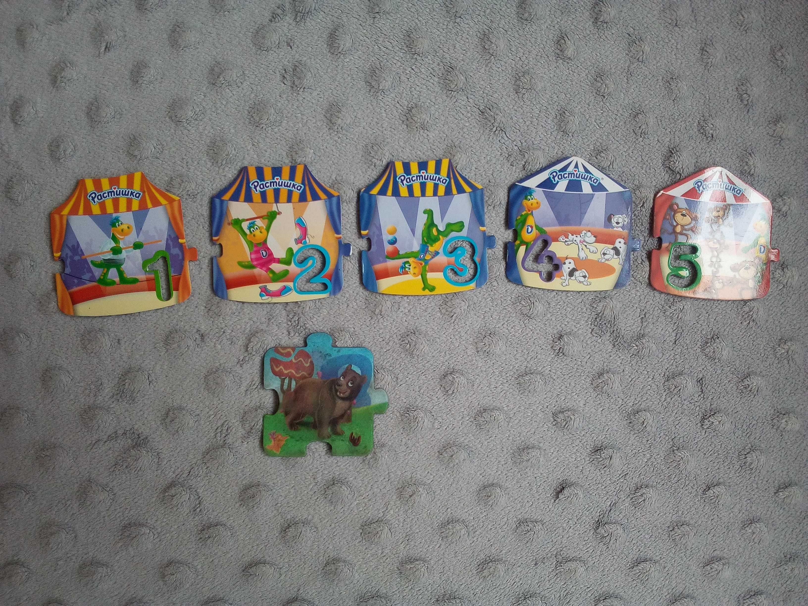 Magnes na lodówkę/ tablice kredową puzzle z liczbami
