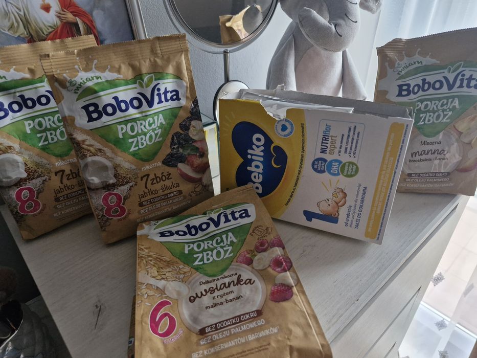 Mleko bebiko 1, kaszki bobovita