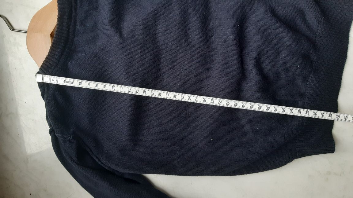 Sweter sweterek zapinany kardigann elegancki granatowy Mexx 110 116