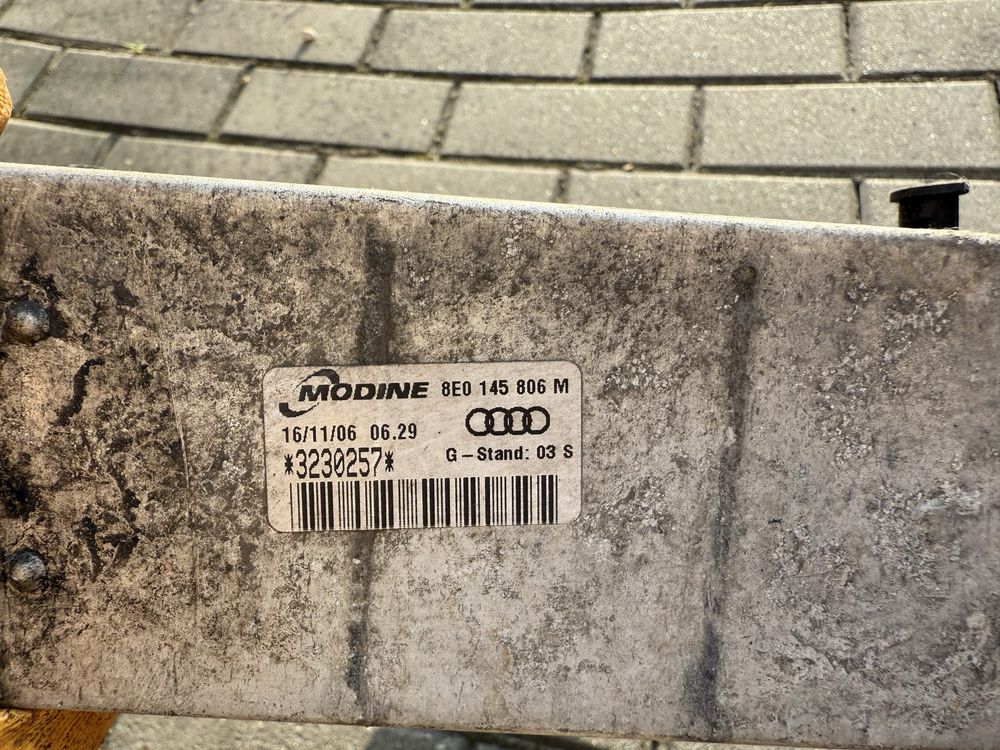 Zestaw Intercooler prawy A4 B6 1.8T od 2.0TFSI DSMIC BFB