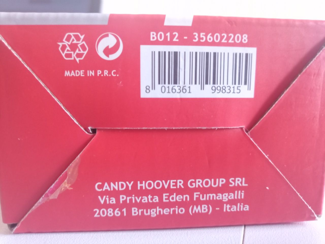 Bateria HOOVER B012