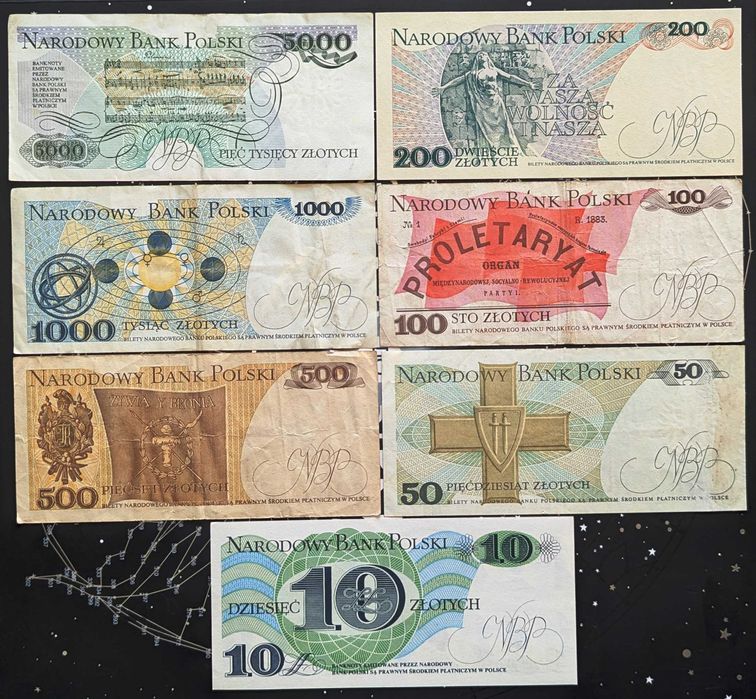 Банкноти Польщі та Нацбанку