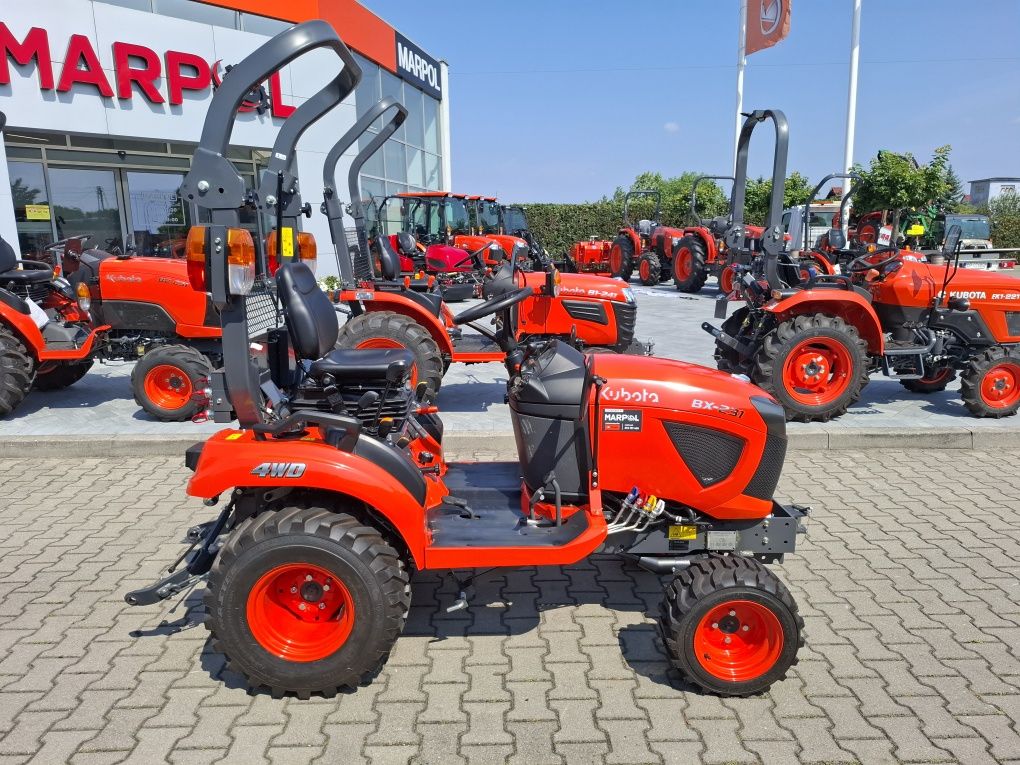 Mikrociągnik ogrodniczy Kubota BX231,23 KM 4X4, PROMOCJA RATY0 %