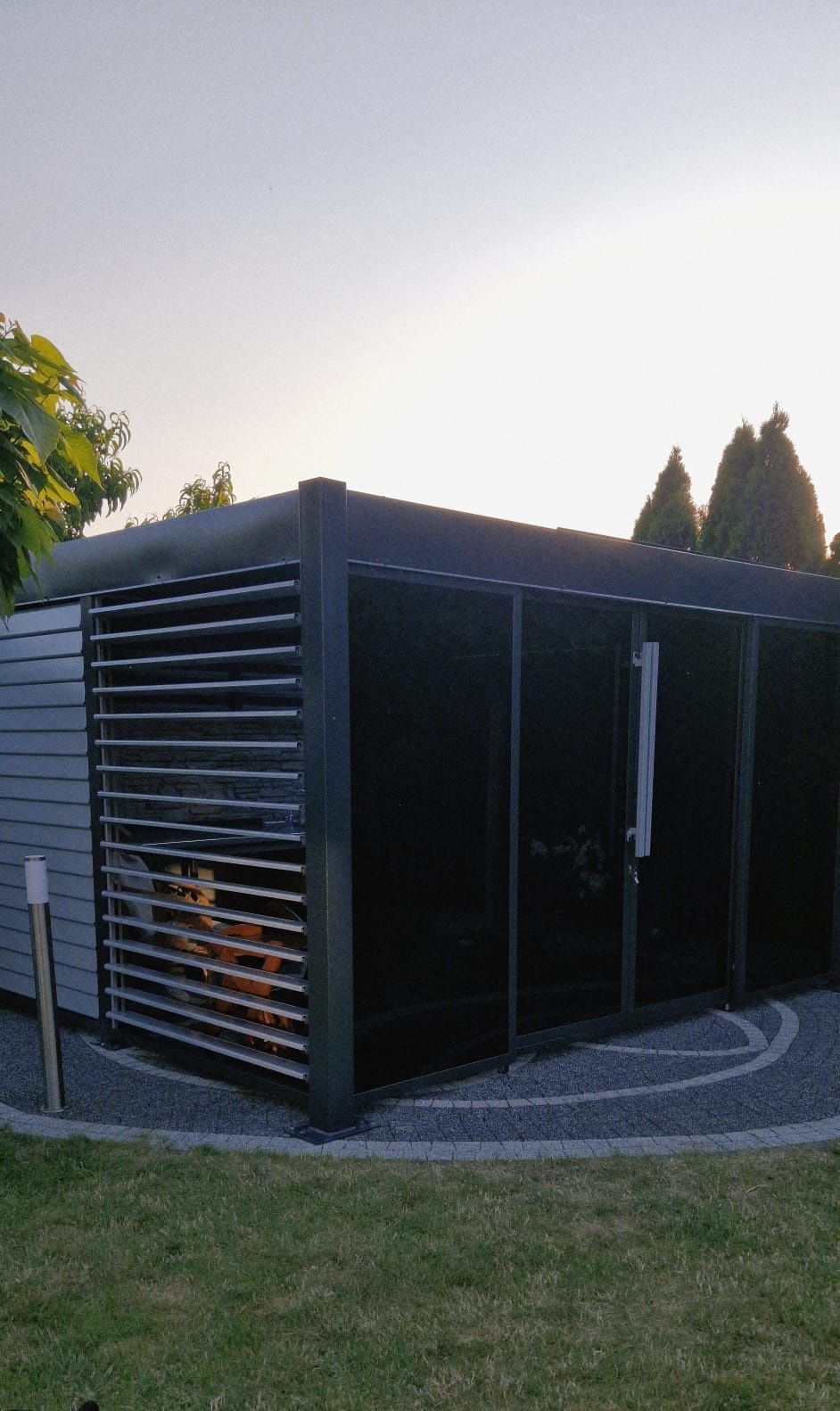 pergola carport altana wiata ogrod zaluzja system szklo szyba