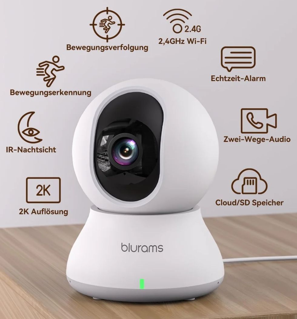 Blurams 2K kamera do monitoringu wewnętrznego