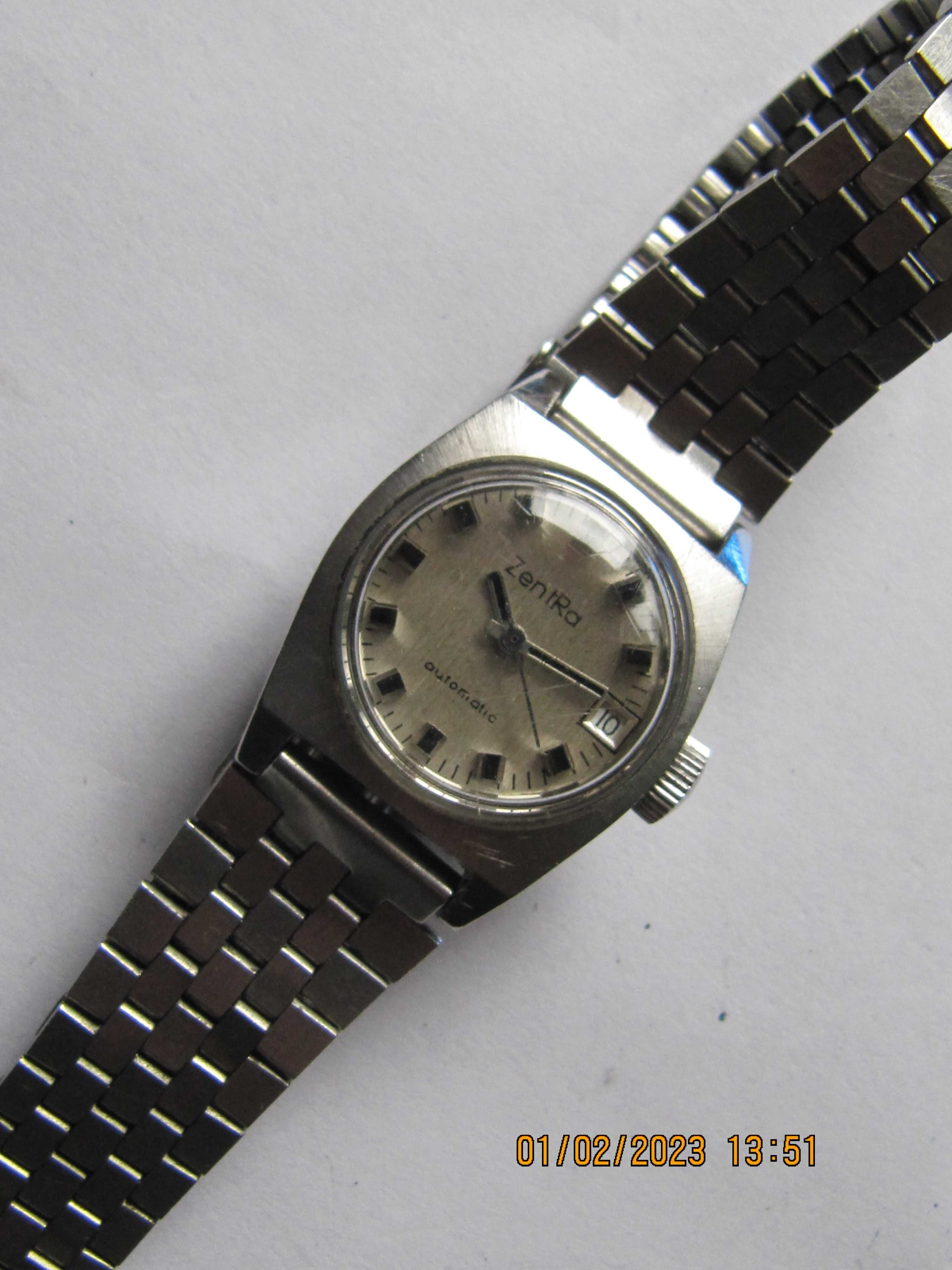 Zentra automatic szwajcarski zegarek damski zegarek damski