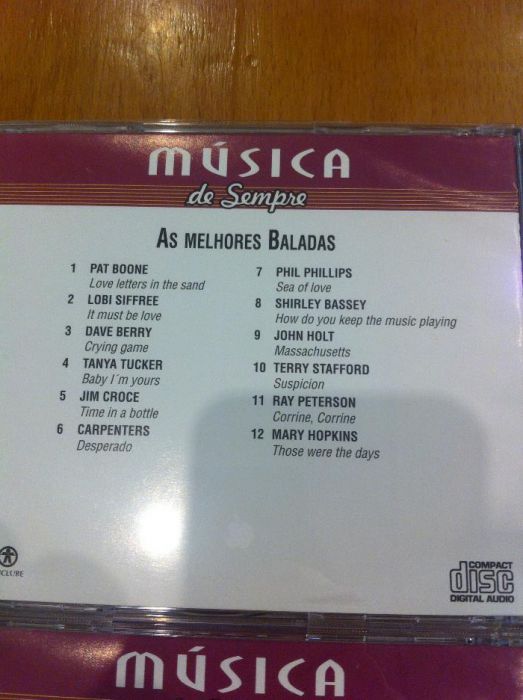 Conjunto de 4 CDS de As melhores baladas