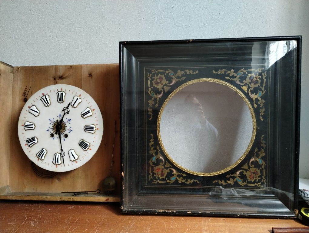 Relógio antigo de parede, Francês Sec. IXX