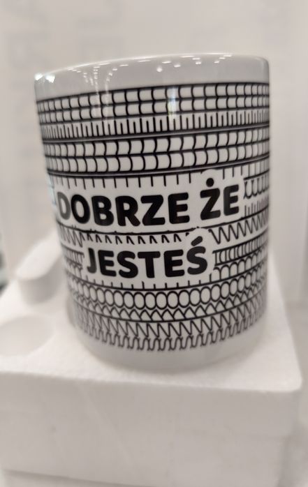 Kubek prezent śmieszny, dobrze że jesteś szkoda że ... Nowy zapakowany