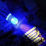 Светодиоды ультрафиолетовые LED 395-400 нм - супер яркий УФ 5 мм 3В