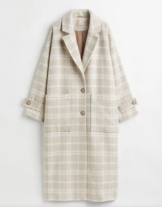 Пальто осіннє довге жіноче H&M Шерсть