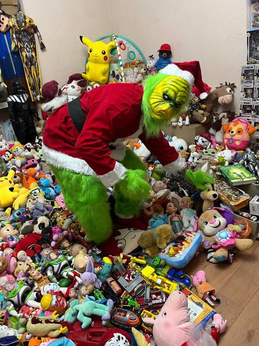 Карнавальный костюм гринч на праздник люкс версия