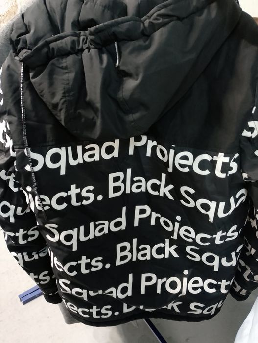 Nowa bez metki kurtka black squad project xs zimowa z kapturem