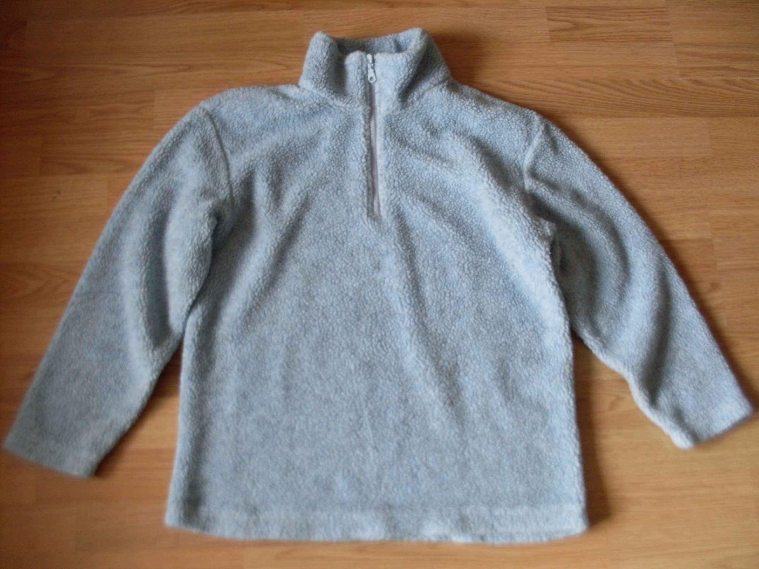 sweter damski niebieski zimowy gruby