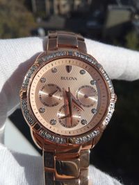 Шикарные женские часы Bulova 98R178 с 24 бриллиантами, РРЦ $550