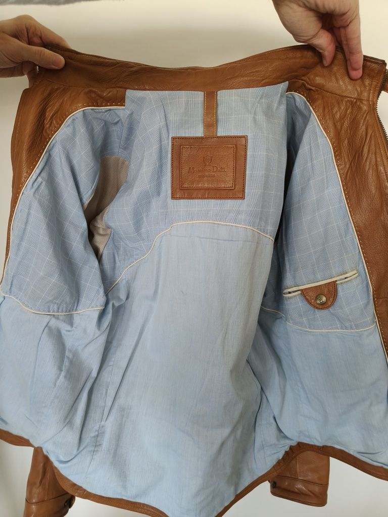 Casaco cabedal L Massimo Dutti