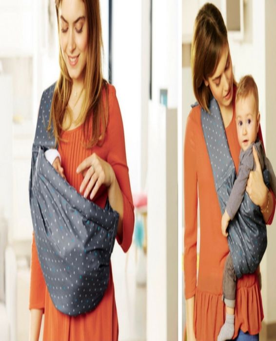 Sling bebé verde água