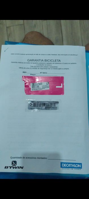 BICICLETA BTT DE PASSEIO 
540 29" AZUL/PRETO
