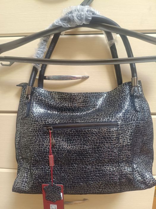 Сумка із натурального замшу