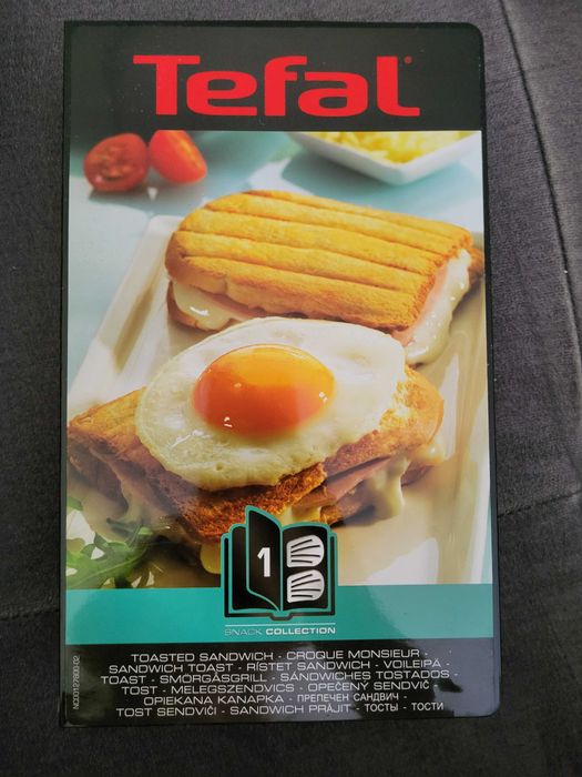 Tefal snack collection płytka nr 1 opiekana kanapka muszelki sandwich