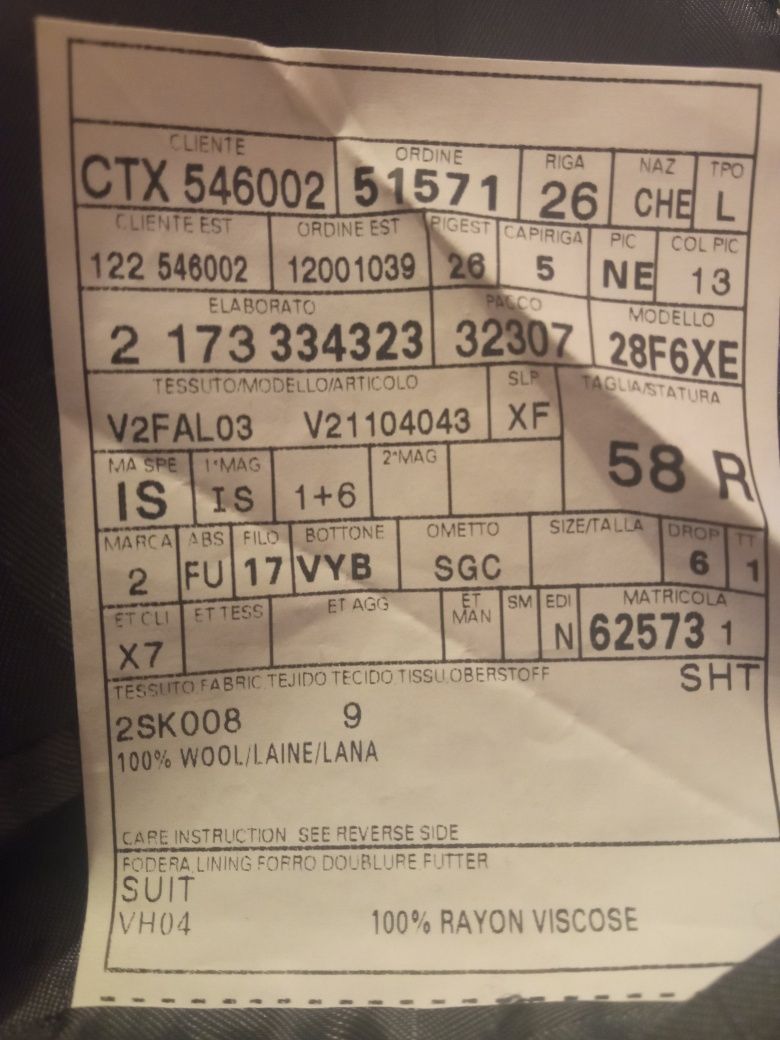 męska marynarka XL Versace Couture elegancka wełna  i spodnie komplet
