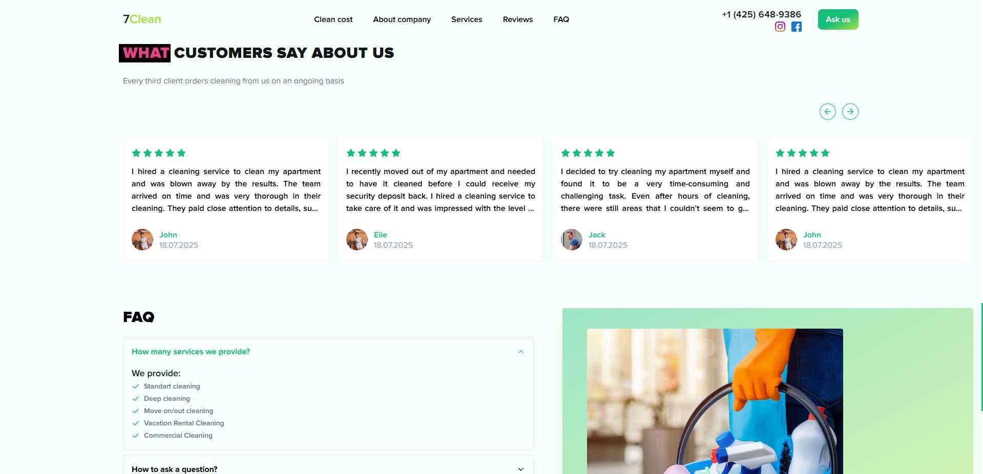 Готовий універсальний Landing Page веб-сайт під ключ.