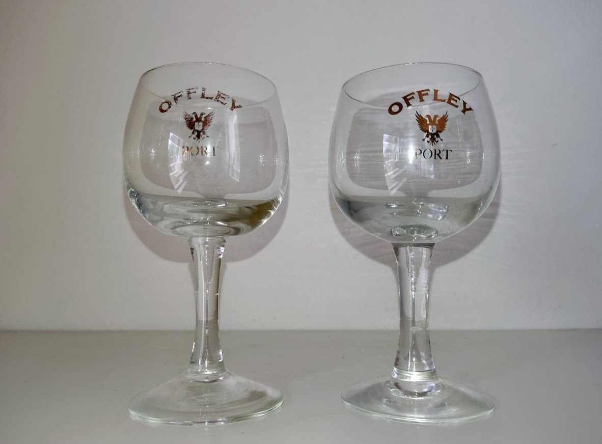 Par de copos cálices vinho do Porto Offley Port
